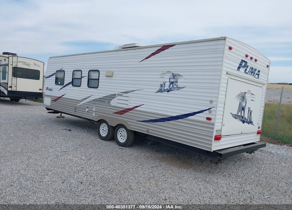 2009 PUMA TRAVEL TRAILER VIN: 4X4TPUC219P020401
