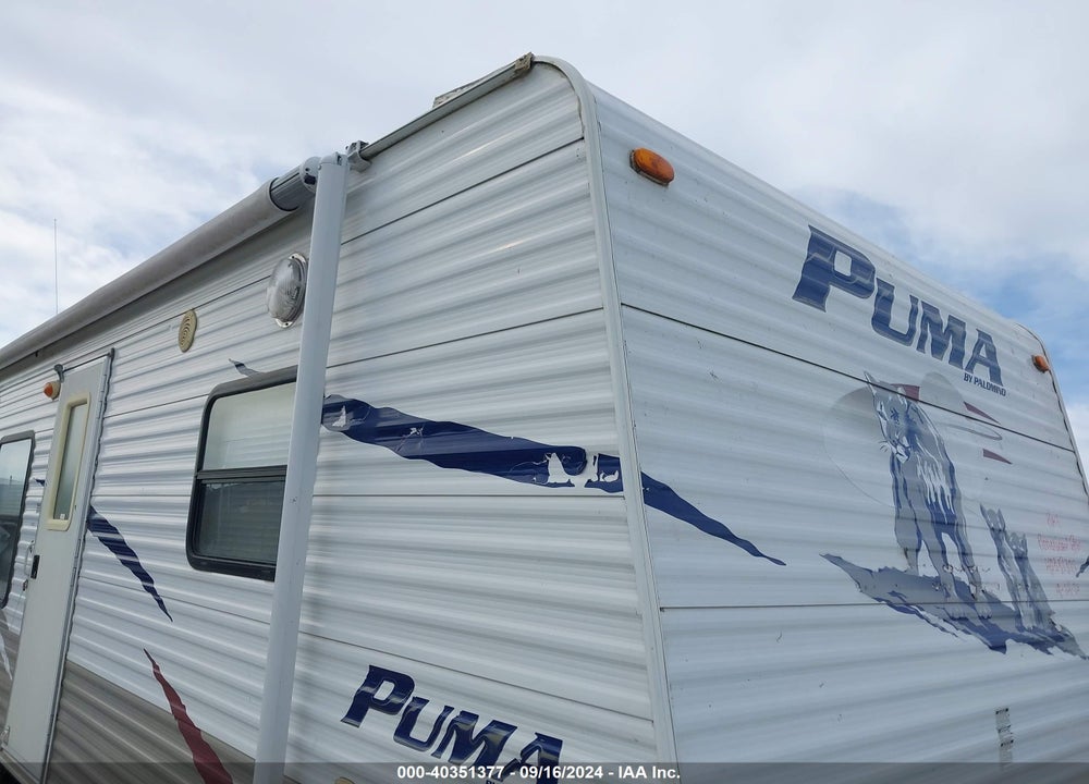 2009 PUMA TRAVEL TRAILER VIN: 4X4TPUC219P020401