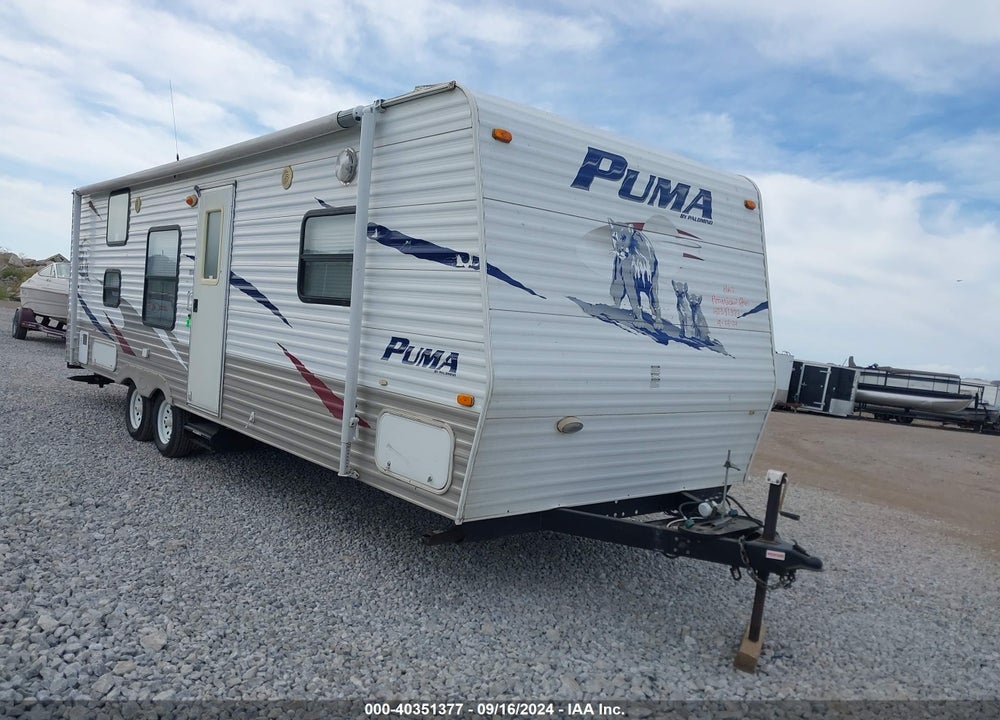 2009 PUMA TRAVEL TRAILER VIN: 4X4TPUC219P020401