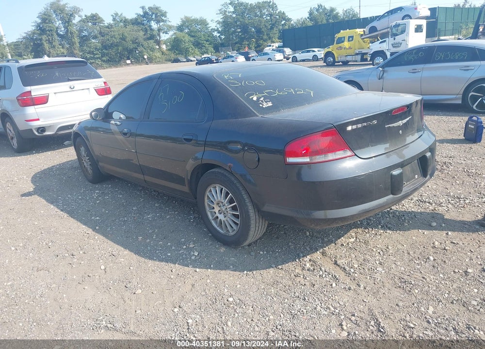 2005 CHRYSLER SEBRING VIN: 1C3EL46X25N503987