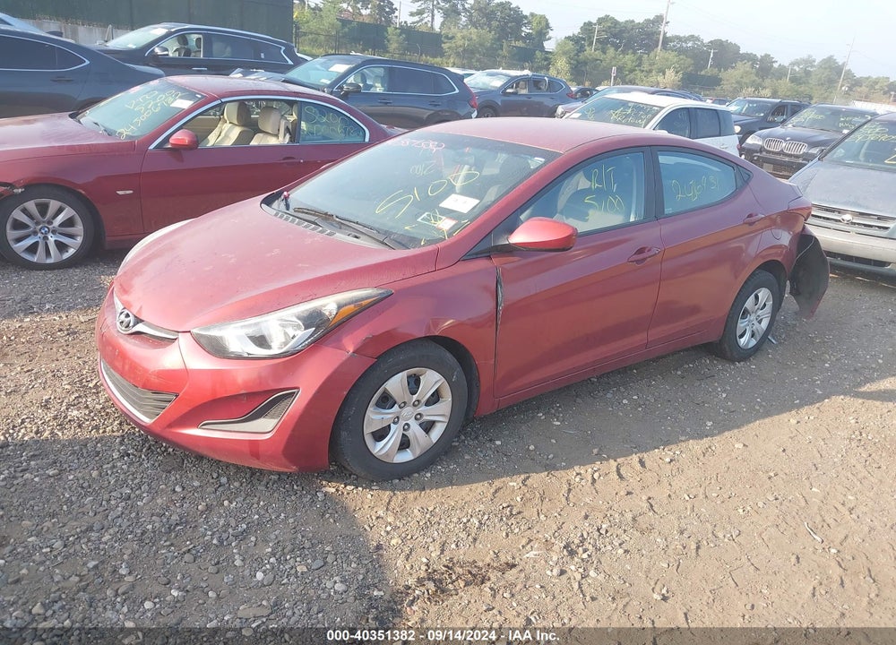 2016 HYUNDAI ELANTRA SE VIN: 5NPDH4AE5GH742693