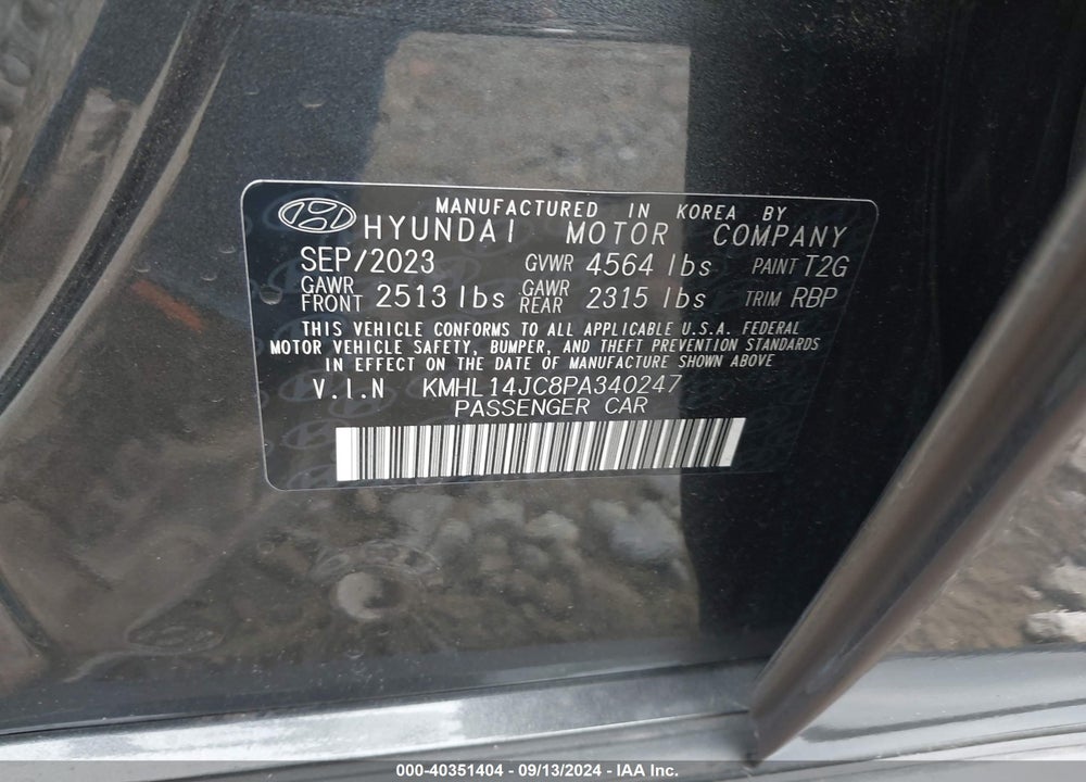 2023 HYUNDAI SONATA N LINE VIN: KMHL14JC8PA340247