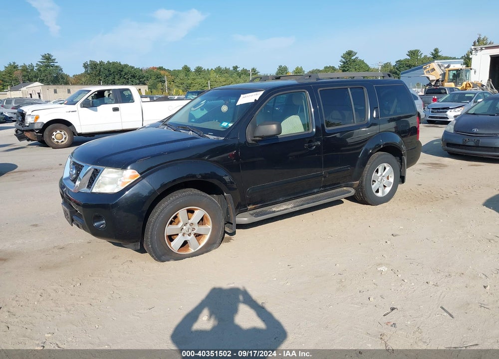 2008 NISSAN PATHFINDER SE VIN: 5N1AR18B38C611345