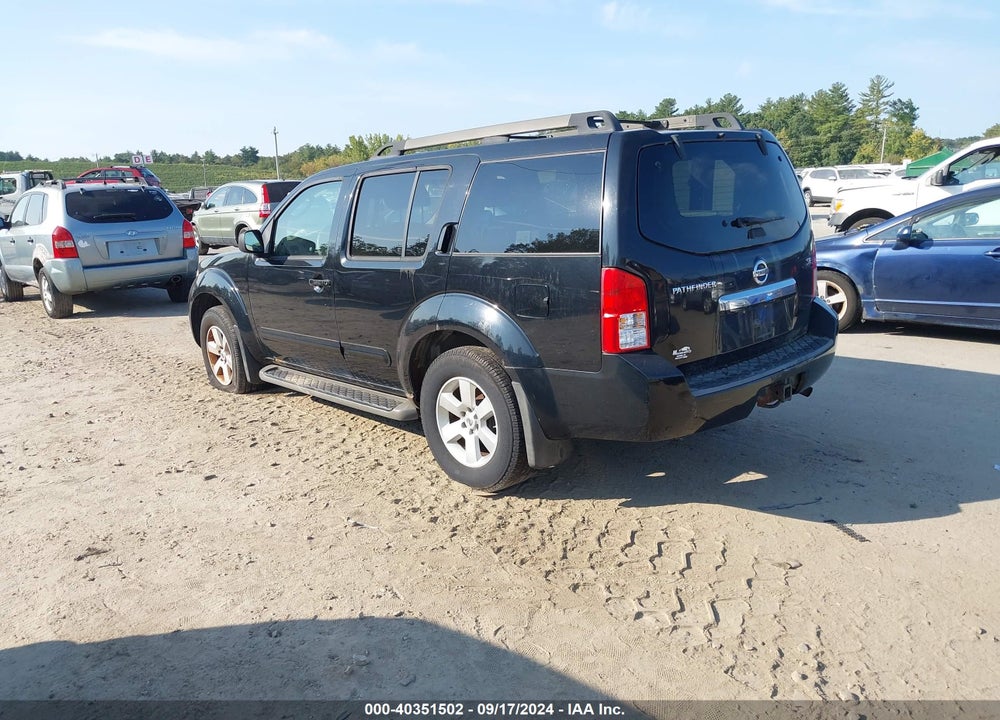 2008 NISSAN PATHFINDER SE VIN: 5N1AR18B38C611345