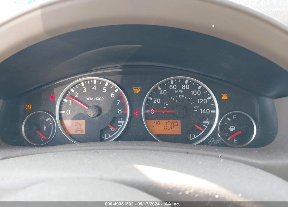 2008 NISSAN PATHFINDER SE VIN: 5N1AR18B38C611345