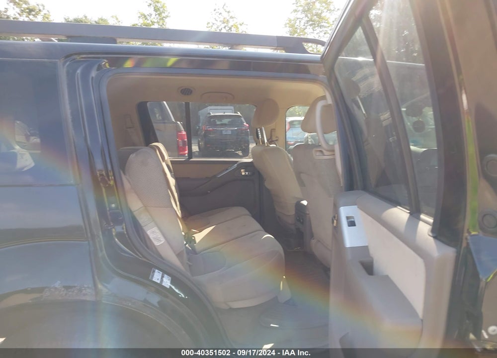 2008 NISSAN PATHFINDER SE VIN: 5N1AR18B38C611345
