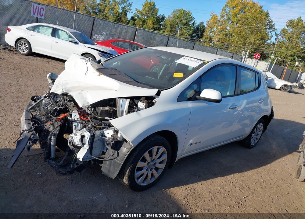 2016 NISSAN LEAF S VIN: 1N4AZ0CP9GC311377