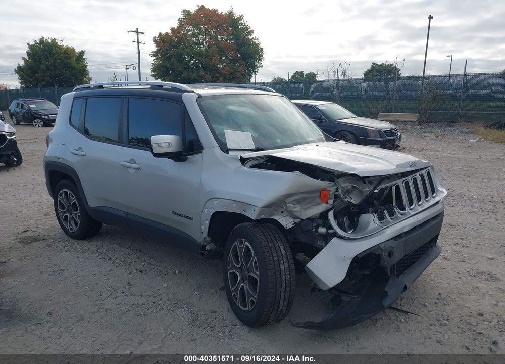 2016 JEEP RENEGADE LIMITED VIN: ZACCJBDT6GPD23824