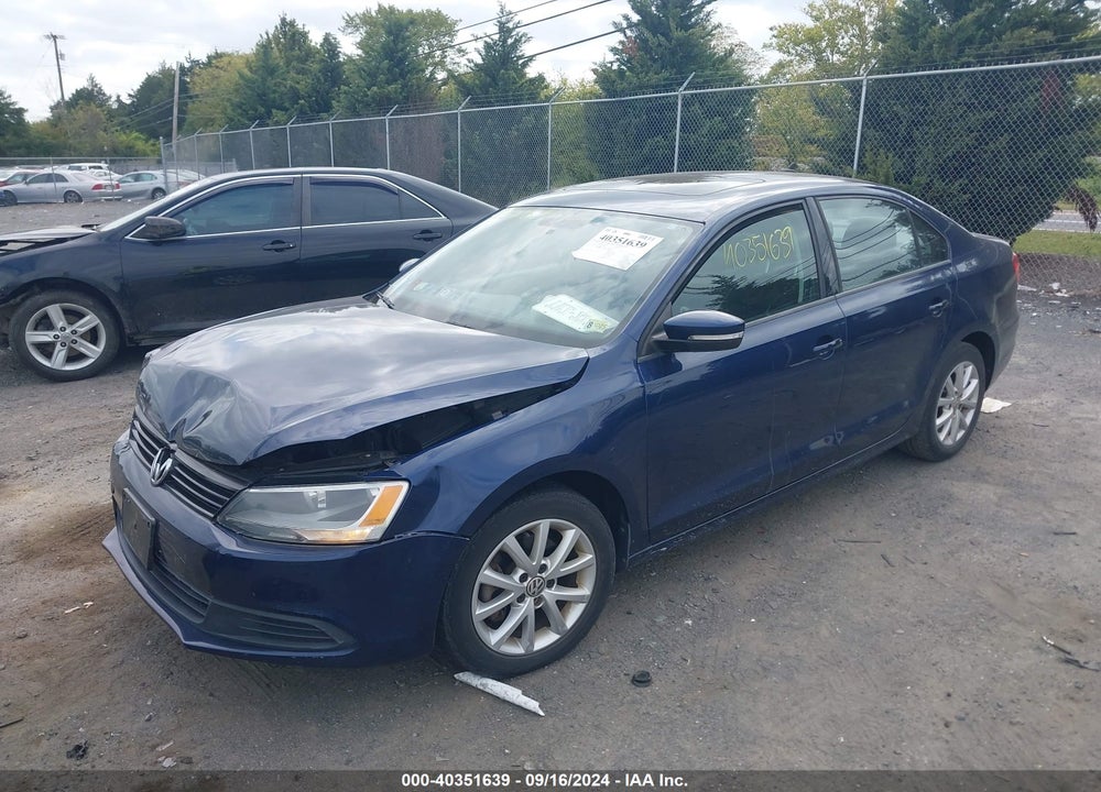 2012 VOLKSWAGEN JETTA 2.5L SE VIN: 3VWDX7AJ8CM420536