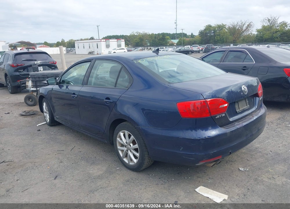 2012 VOLKSWAGEN JETTA 2.5L SE VIN: 3VWDX7AJ8CM420536