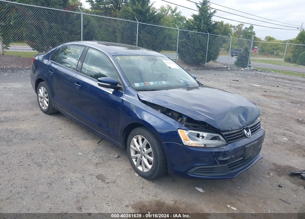 2012 VOLKSWAGEN JETTA 2.5L SE VIN: 3VWDX7AJ8CM420536