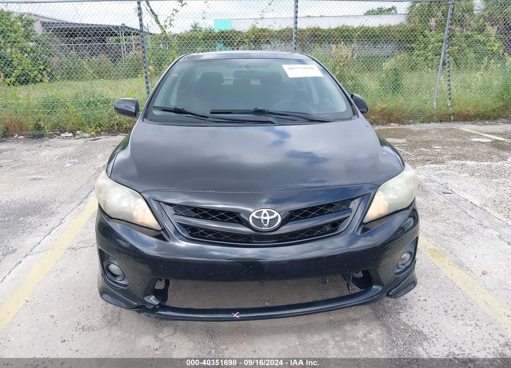 2011 TOYOTA COROLLA S VIN: 2T1BU4EE1BC587603