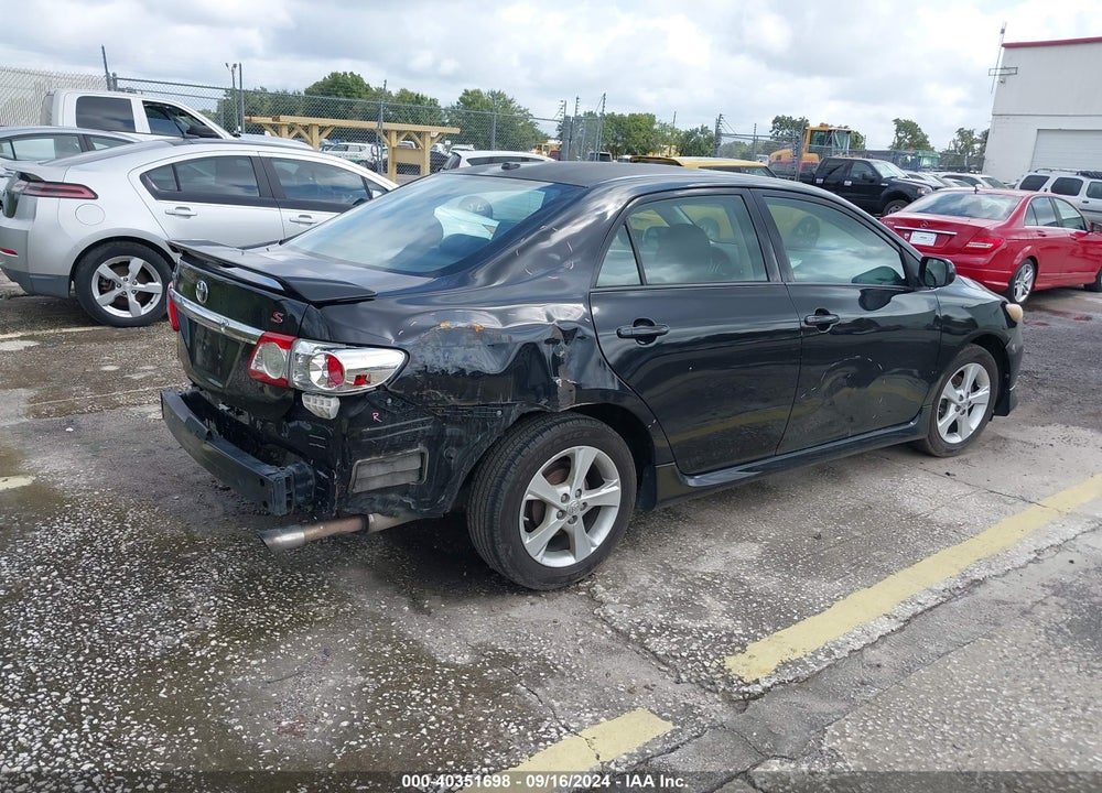 2011 TOYOTA COROLLA S VIN: 2T1BU4EE1BC587603