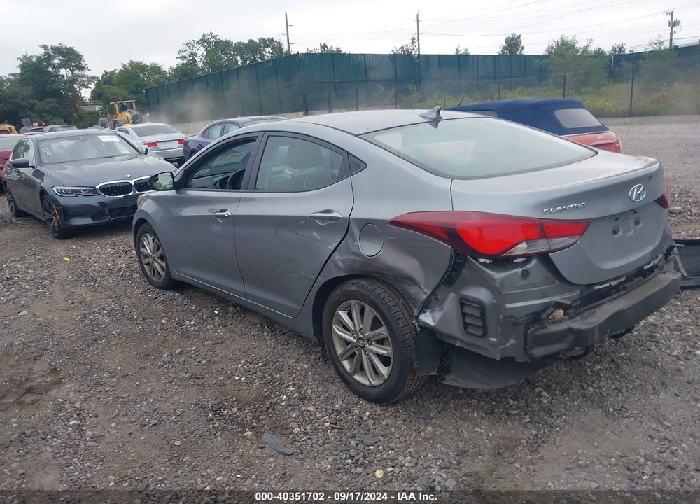 2015 HYUNDAI ELANTRA SE VIN: KMHDH4AE9FU420252