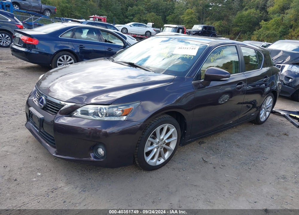 2012 LEXUS CT 200H PREMIUM VIN: JTHKD5BH9C2107469