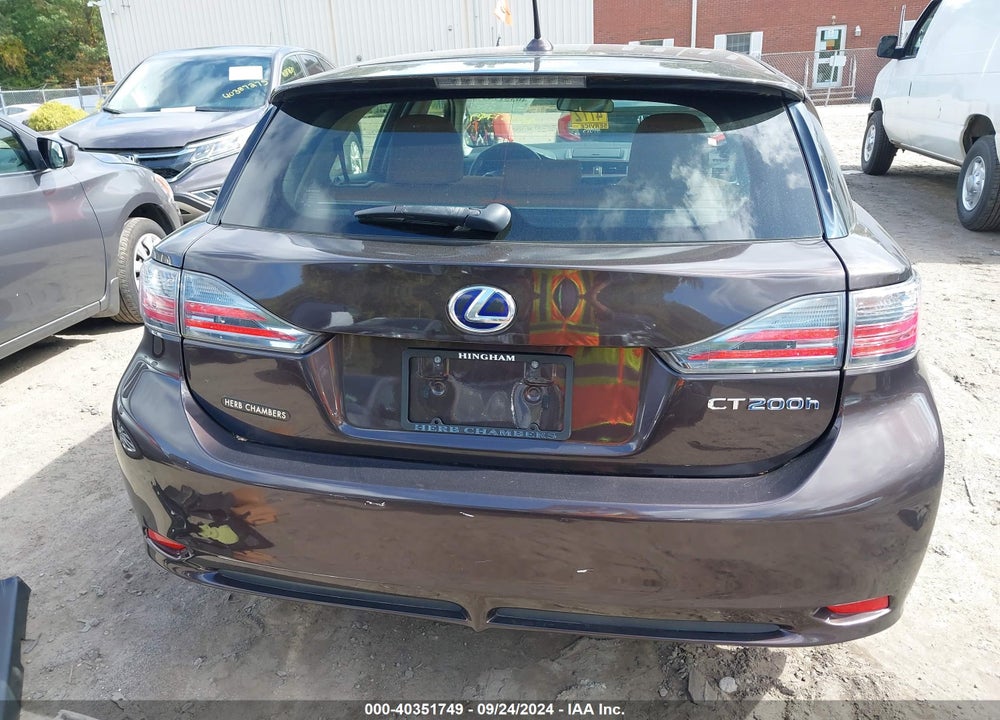 2012 LEXUS CT 200H PREMIUM VIN: JTHKD5BH9C2107469