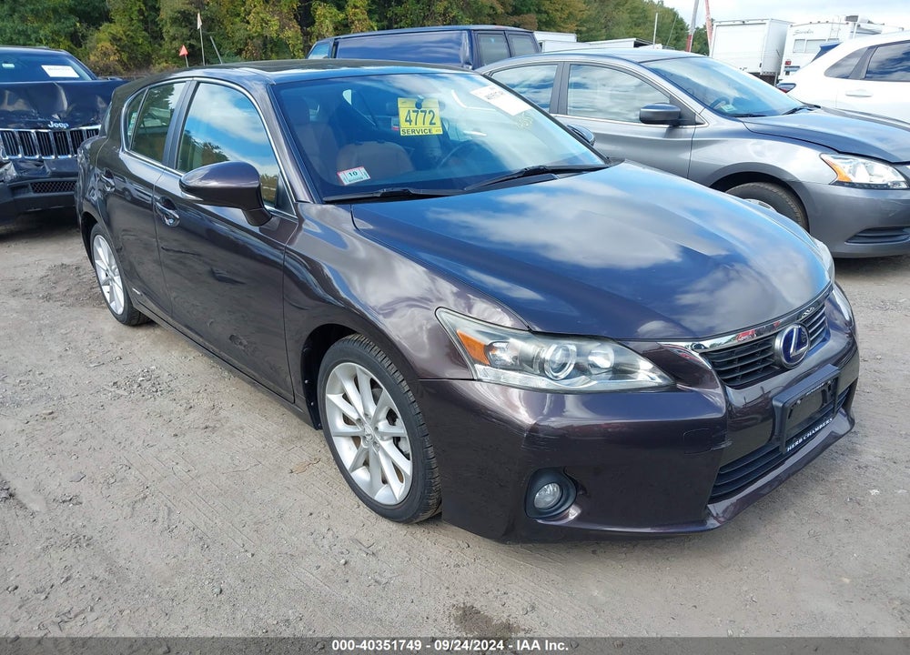 2012 LEXUS CT 200H PREMIUM VIN: JTHKD5BH9C2107469