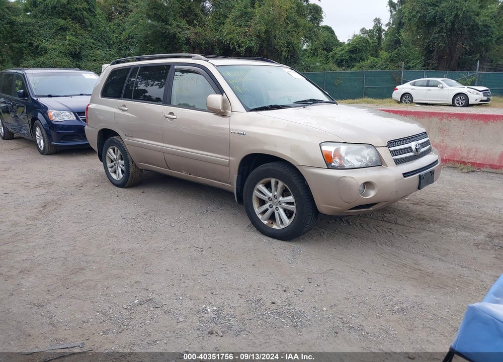 2006 TOYOTA HIGHLANDER HYBRID LIMITED V6 VIN: JTEEW21A560019834