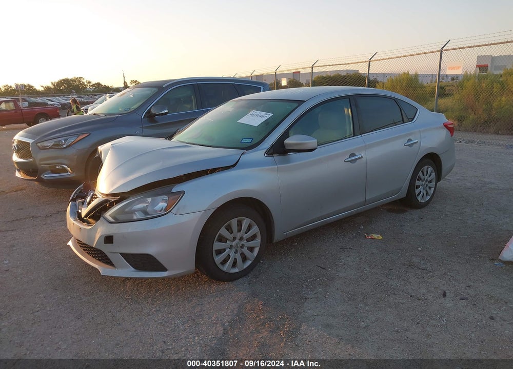 2017 NISSAN SENTRA SV VIN: 3N1AB7AP1HL673156