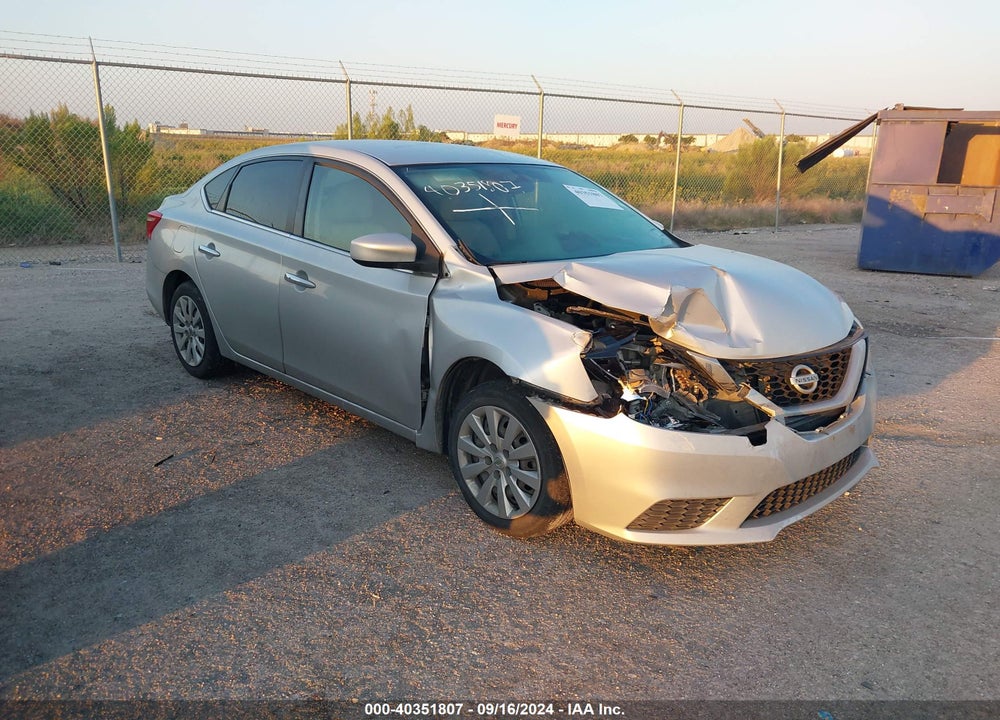 2017 NISSAN SENTRA SV VIN: 3N1AB7AP1HL673156