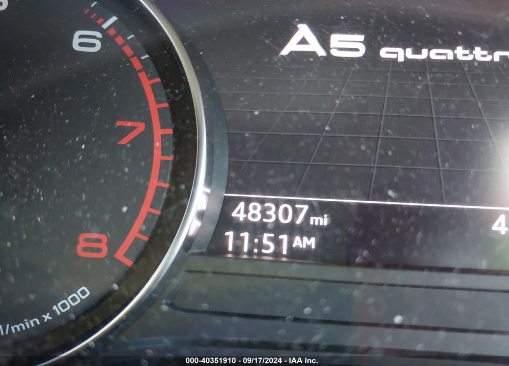 2019 AUDI A5 45 PREMIUM VIN: WAUANCF56KA057677