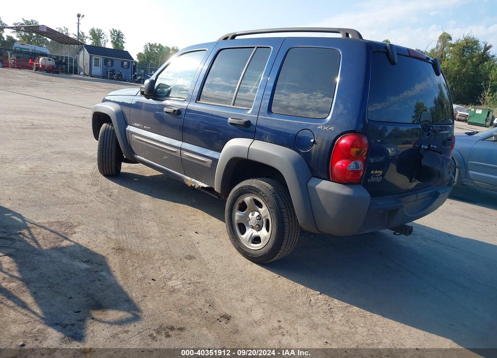 2002 JEEP LIBERTY SPORT VIN: 1J4GL48K32W209780