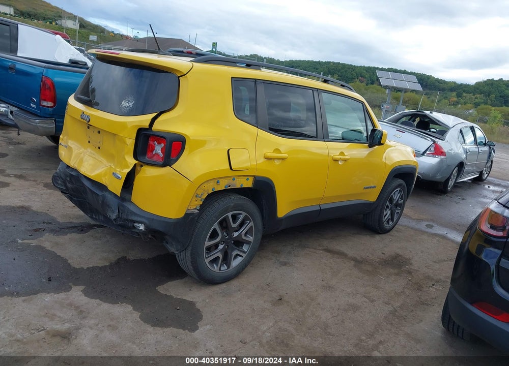 2017 JEEP RENEGADE LATITUDE 4X4 VIN: ZACCJBBB9HPF33006