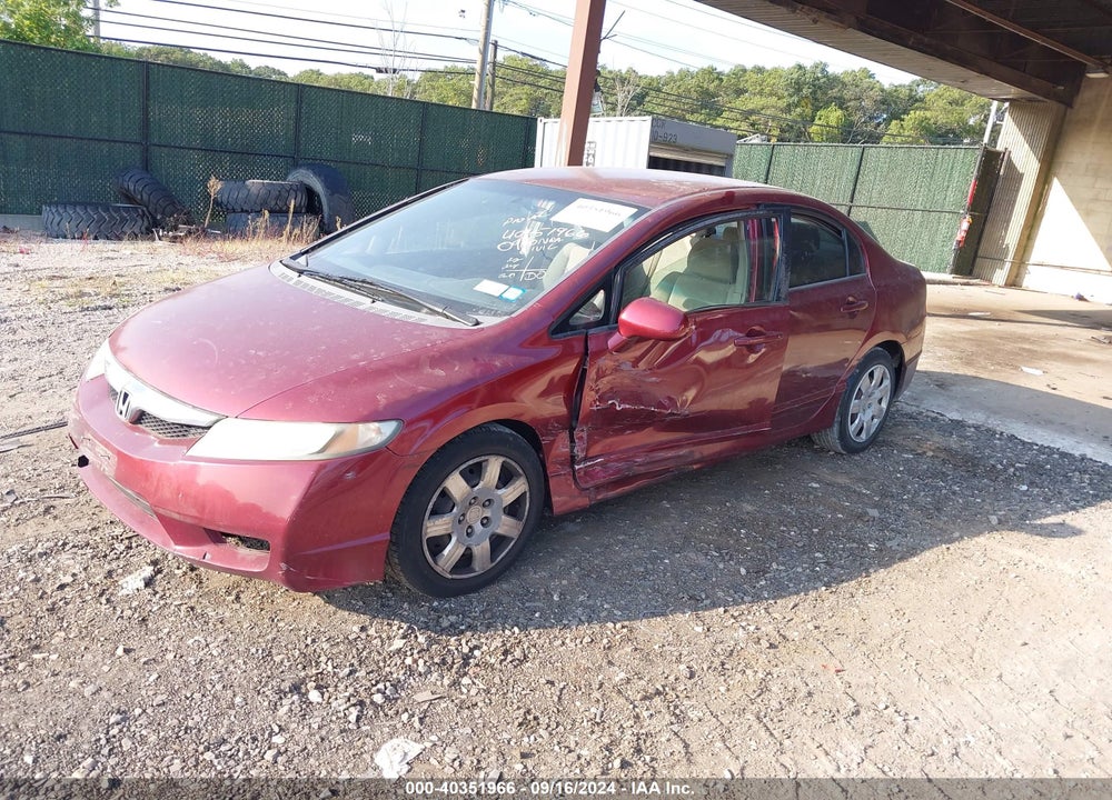 2009 HONDA CIVIC LX VIN: 2HGFA16559H536310
