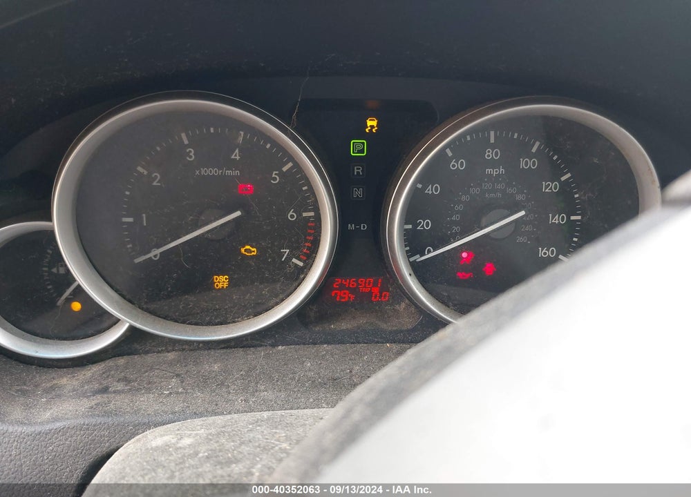 2009 MAZDA 6 I SPORT VIN: 1YVHP81A595M19847
