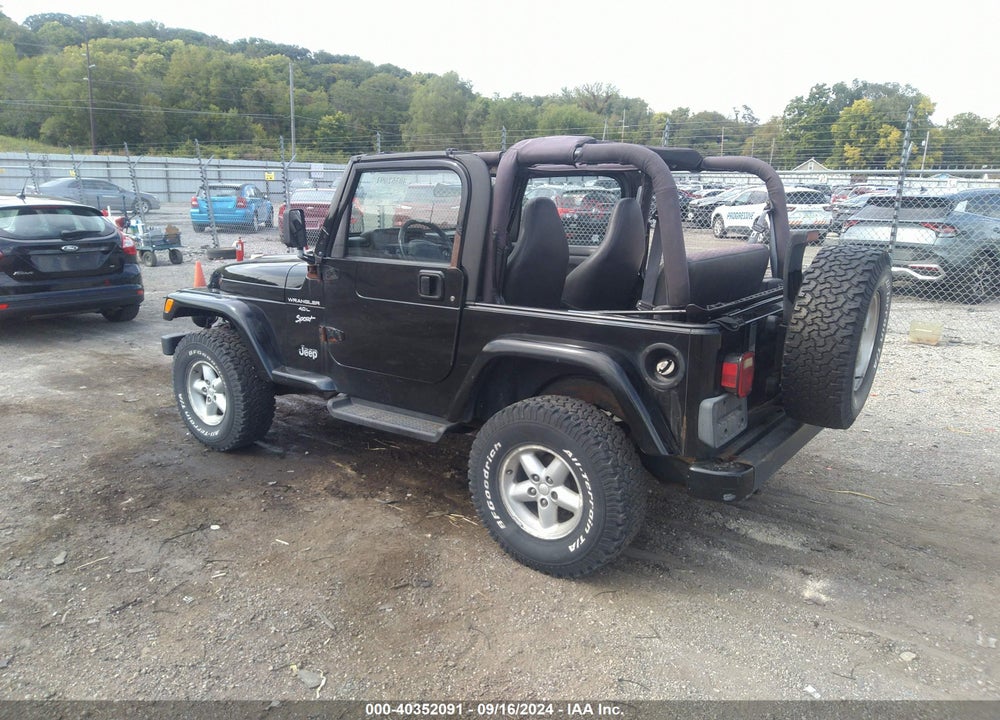 1999 JEEP WRANGLER SPORT VIN: 1J4FY19S6XP457212