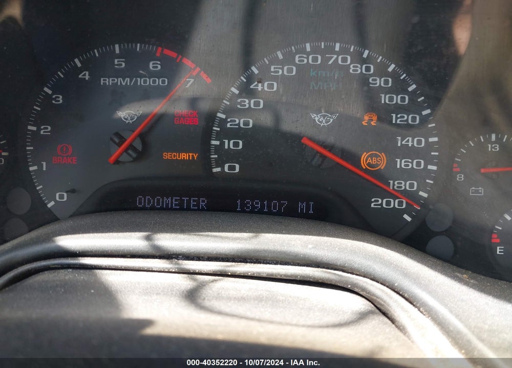 1999 CHEVROLET CORVETTE VIN: 1G1YY22G6X5104631