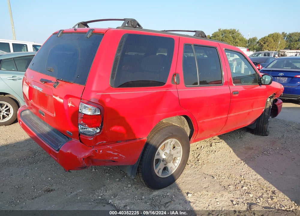 2001 NISSAN PATHFINDER XE VIN: JN8DR07X11W513450