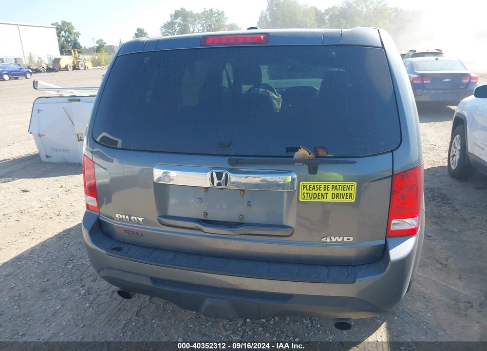 2012 HONDA PILOT EX-L VIN: 5FNYF4H56CB038265