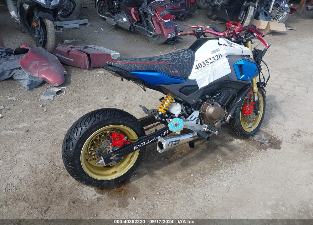2017 HONDA GROM 125 VIN: MLHJC6115H5202589
