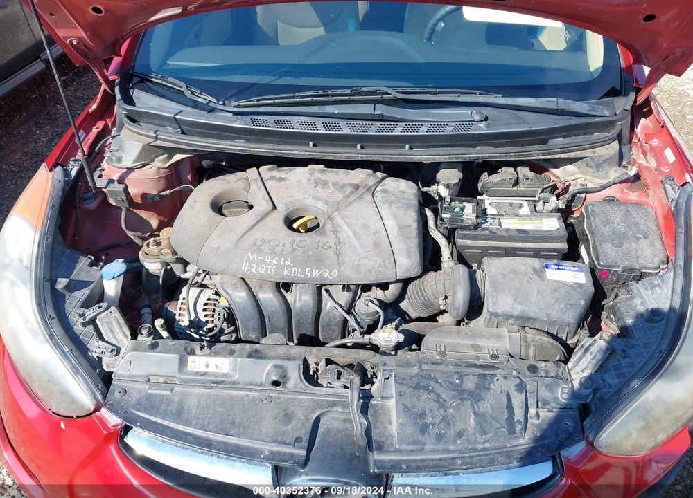 2013 HYUNDAI ELANTRA GLS VIN: KMHDH4AE4DU864412