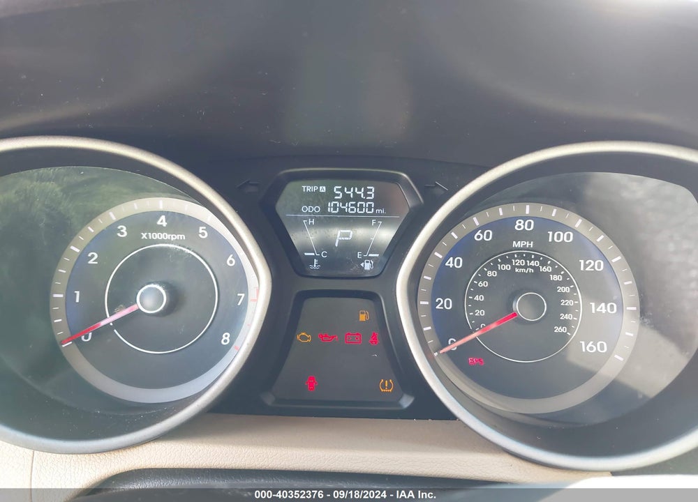 2013 HYUNDAI ELANTRA GLS VIN: KMHDH4AE4DU864412