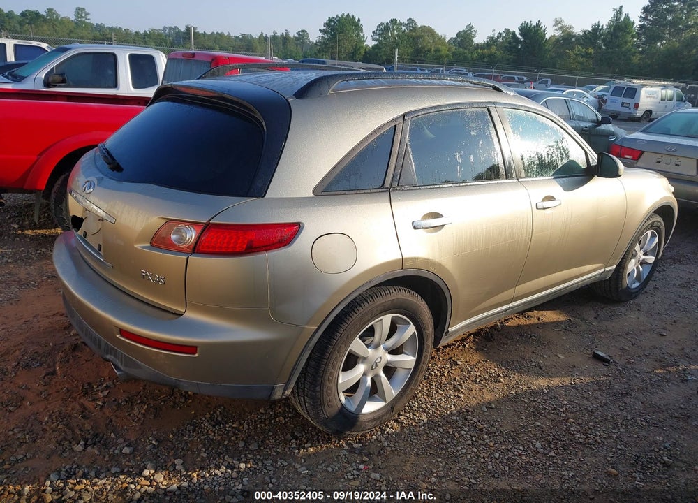 2005 INFINITI FX35 VIN: JNRAS08W95X213759
