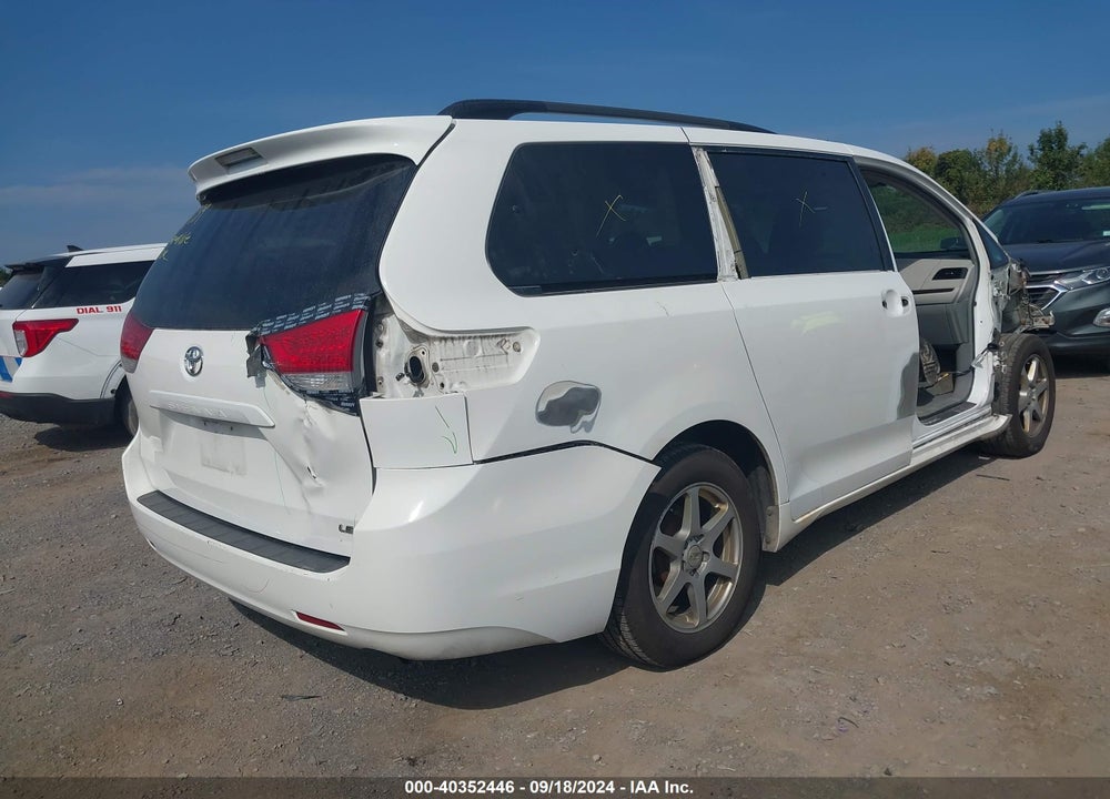 2012 TOYOTA SIENNA LE V6 8 PASSENGER VIN: 5TDKK3DC3CS251914