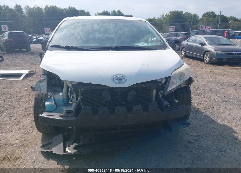 2012 TOYOTA SIENNA LE V6 8 PASSENGER VIN: 5TDKK3DC3CS251914