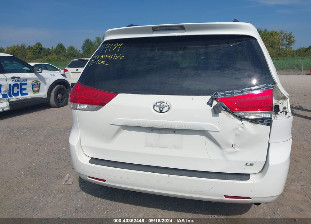 2012 TOYOTA SIENNA LE V6 8 PASSENGER VIN: 5TDKK3DC3CS251914