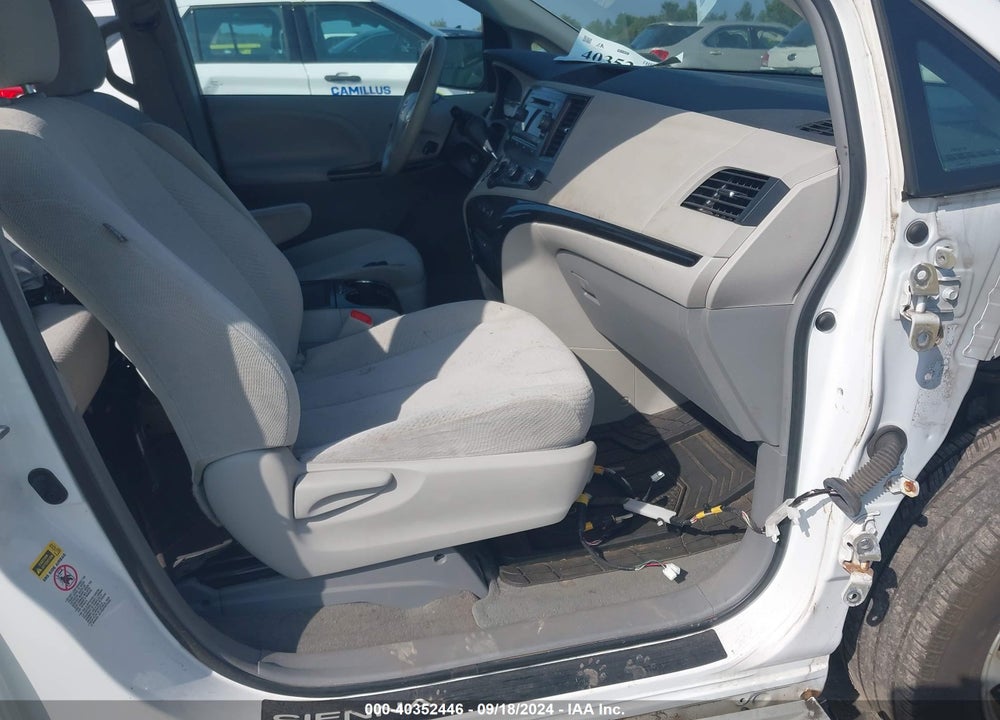 2012 TOYOTA SIENNA LE V6 8 PASSENGER VIN: 5TDKK3DC3CS251914
