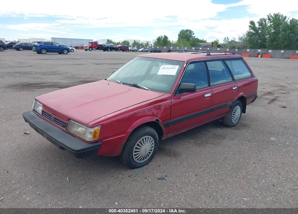 1992 SUBARU LOYALE VIN: JF2AN52B3ND404199