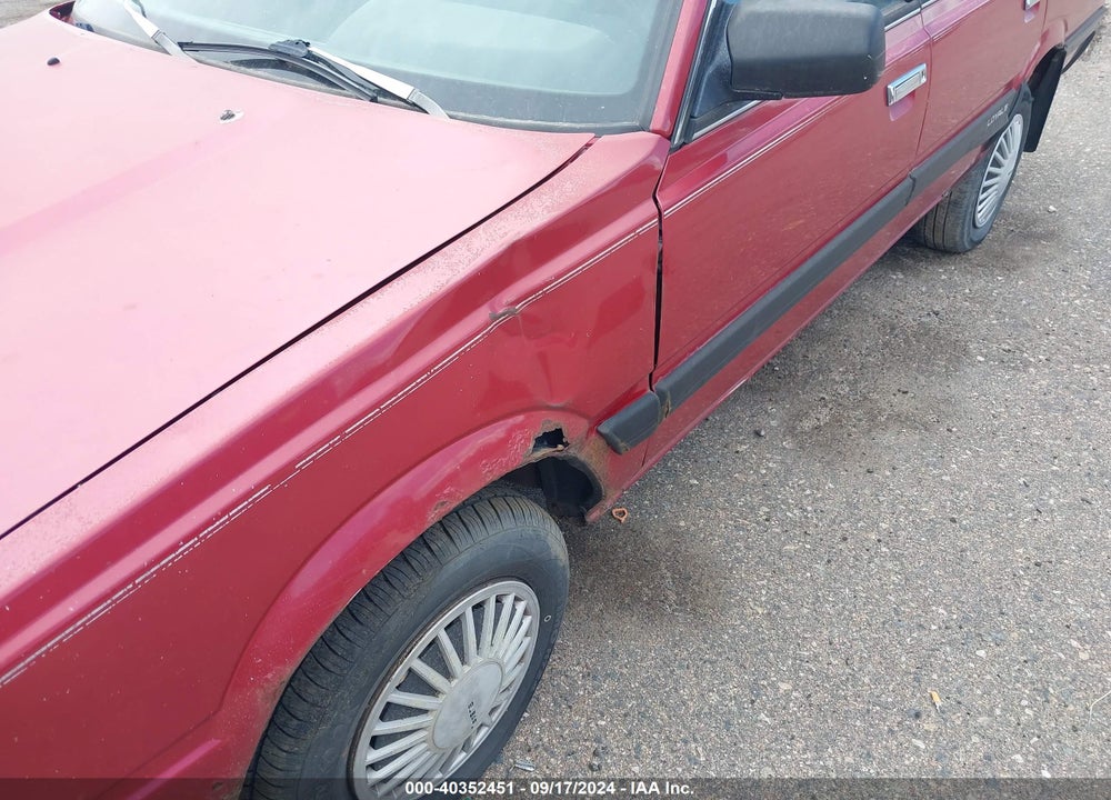 1992 SUBARU LOYALE VIN: JF2AN52B3ND404199