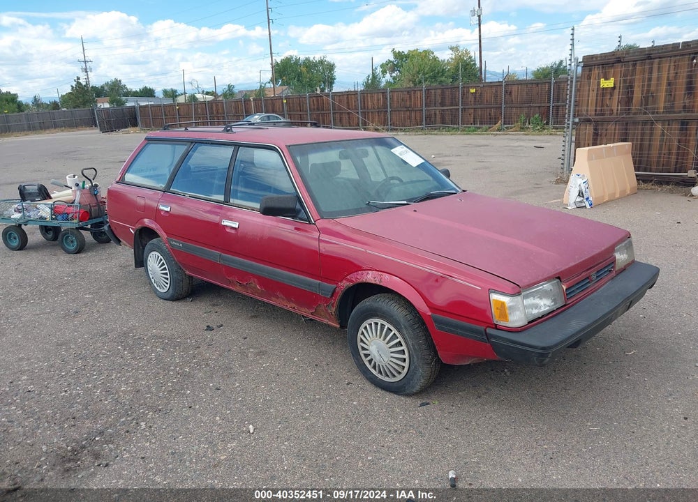 1992 SUBARU LOYALE VIN: JF2AN52B3ND404199