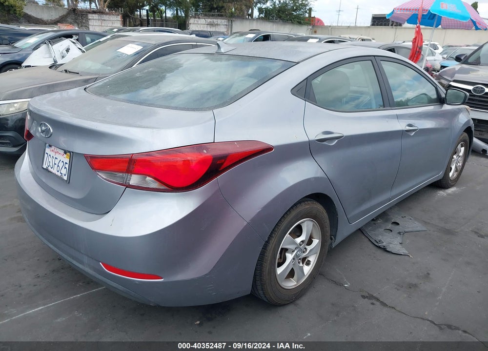2015 HYUNDAI ELANTRA SE VIN: 5NPDH4AE2FH626821