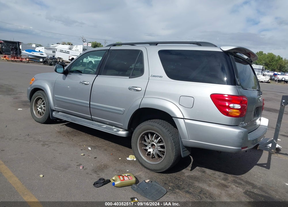 2002 TOYOTA SEQUOIA LIMITED V8 VIN: 5TDBT48A42S113745
