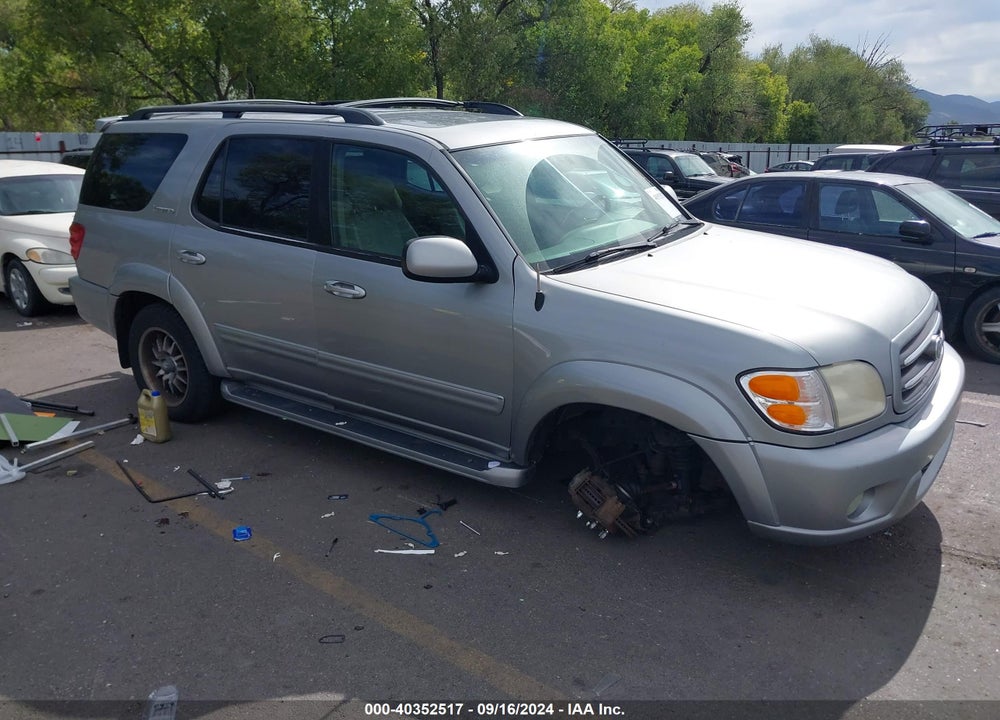 2002 TOYOTA SEQUOIA LIMITED V8 VIN: 5TDBT48A42S113745