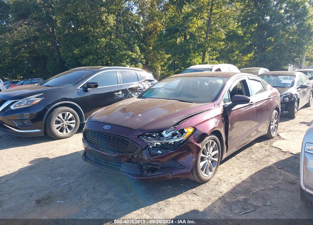 2017 FORD FUSION SE VIN: 3FA6P0H72HR414924