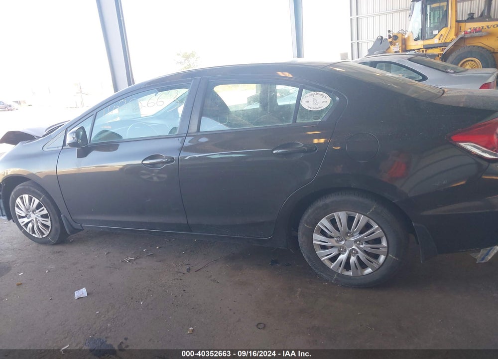 2013 HONDA CIVIC LX VIN: 2HGFB2F58DH524339