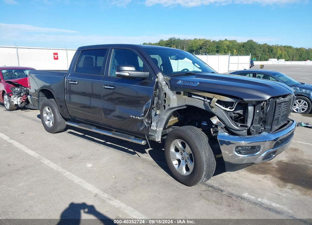 2019 RAM 1500 BIG HORN/LONE STAR 4X4 5'7 BOX VIN: 1C6SRFFTXKN525101
